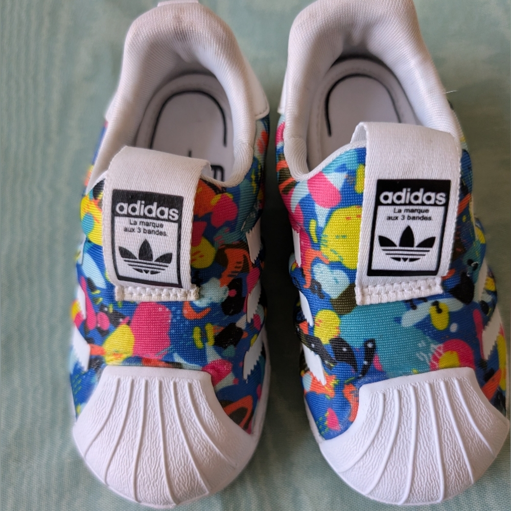 Box#29 Adidas Kids Colorful Superstar Sneakers